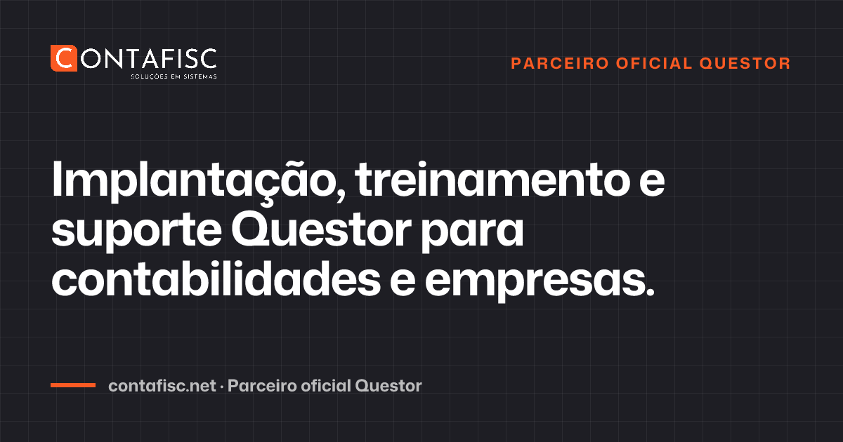 Página inicial do site da Contafisc