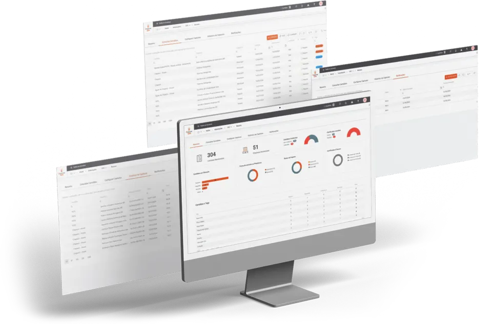 Questor Cnd Painel Certidoes Monitor em tela do ecossistema Questor