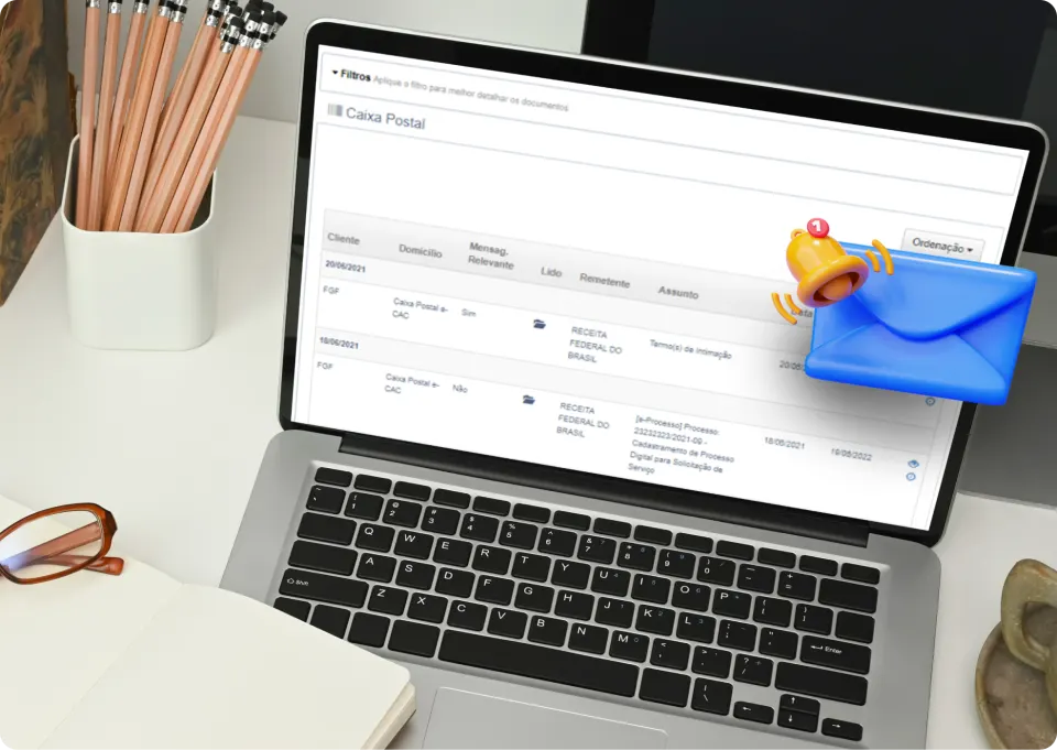 Questor Solucao Fiscal Ecaq Consulta Laptop em tela do ecossistema Questor